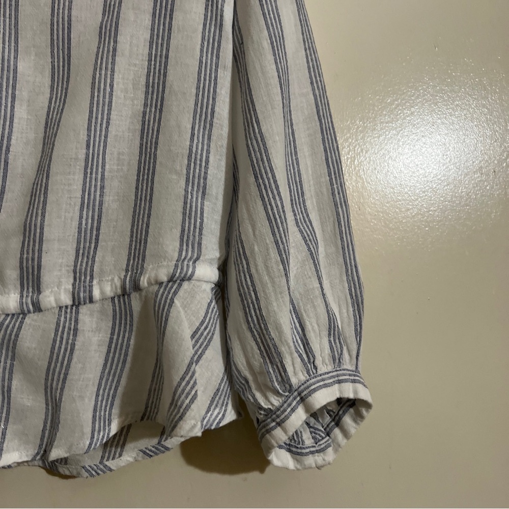 Rails Marti Cayman stripe medium boho peplum button down top - Picture 5 of 11